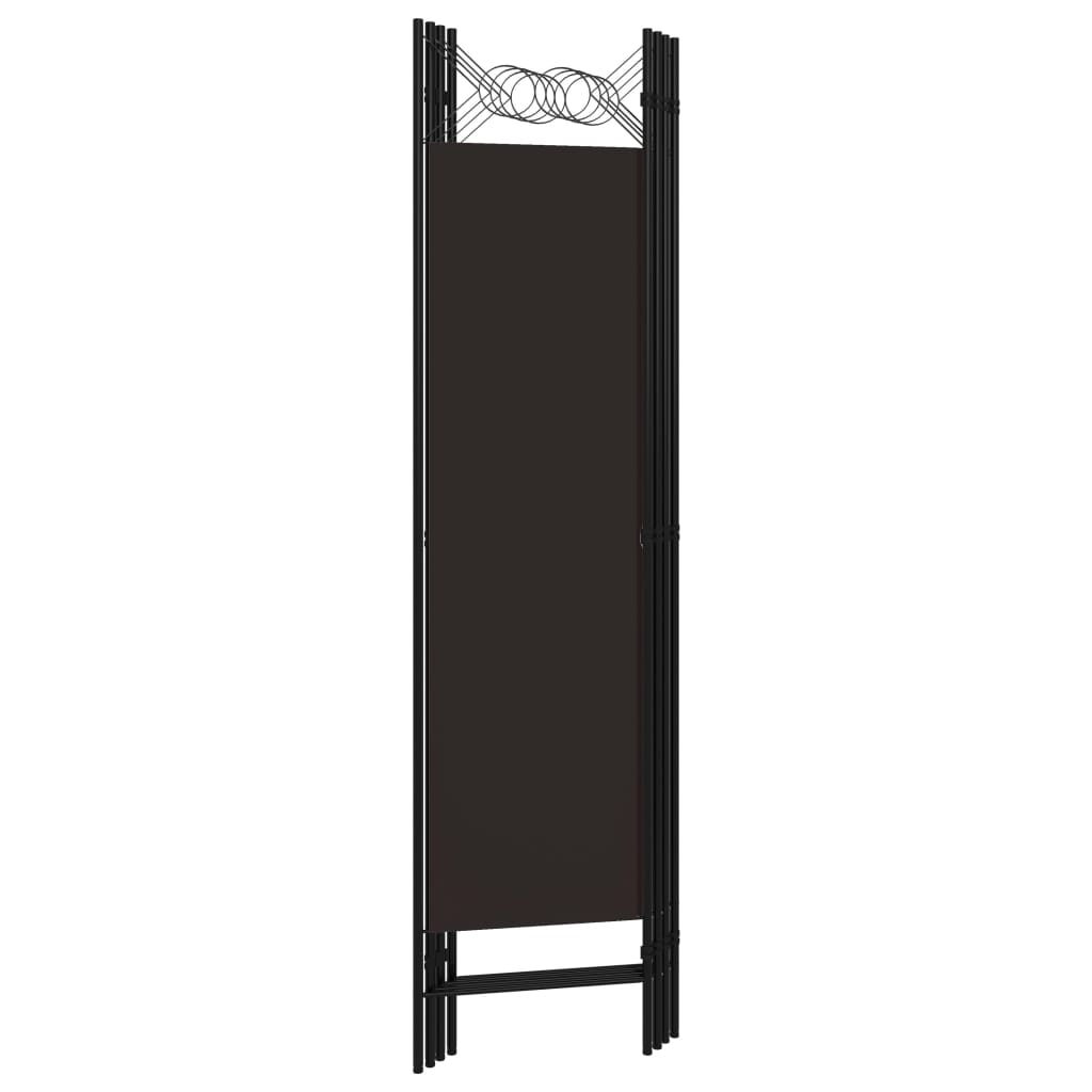 Paravento a 4 Pannelli Marrone 160x180 cm - homemem39