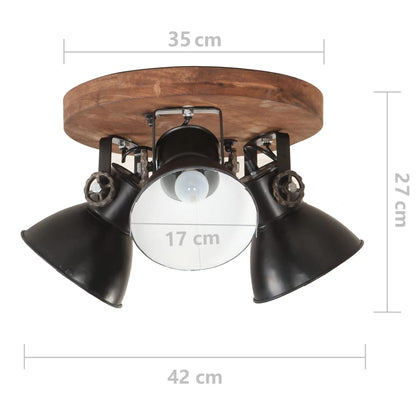 Lampada a Sospensione Industriale 25 W Nero 42x27 cm E27