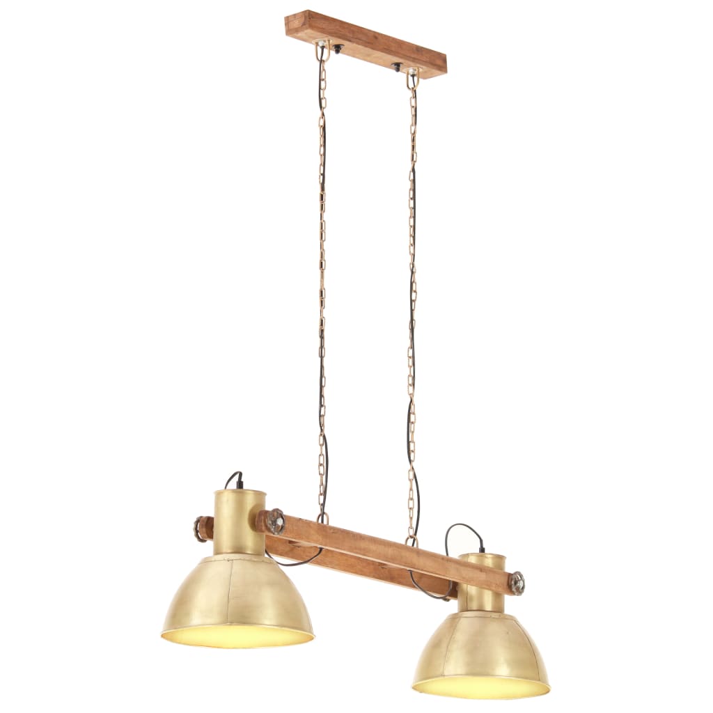 Lampada a Sospensione Industriale 25 W Ottone 109 cm E27 - homemem39