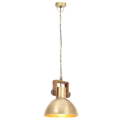 Lampada a Sospensione Industriale 25 W Ottone Rotonda 30 cm E27 - homemem39