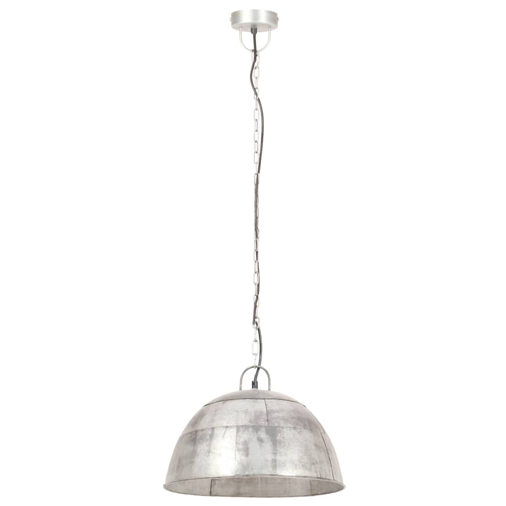 Lampada a Sospensione Vintage 25 W Argento Rotonda 41 cm E27 - homemem39