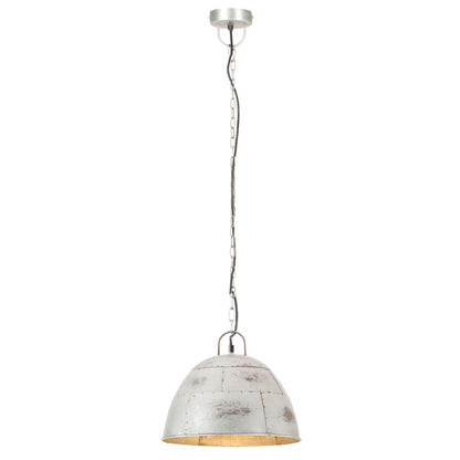 Lampada a Sospensione Vintage 25 W Argento Rotonda 31 cm E27 - homemem39