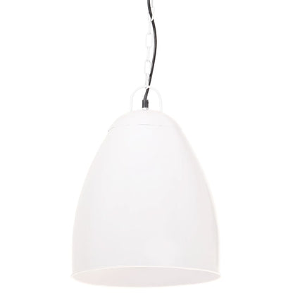 Lampada a Sospensione Industriale 25 W Bianca Rotonda 32 cm E27 - homemem39