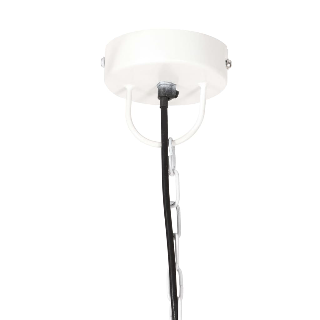 Lampada a Sospensione Industriale 25 W Bianca Rotonda 32 cm E27 - homemem39