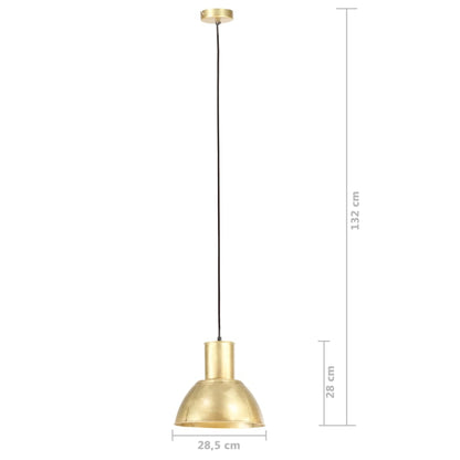 Lampada a Sospensione 25 W Ottone Rotonda 28,5 cm E27 - homemem39