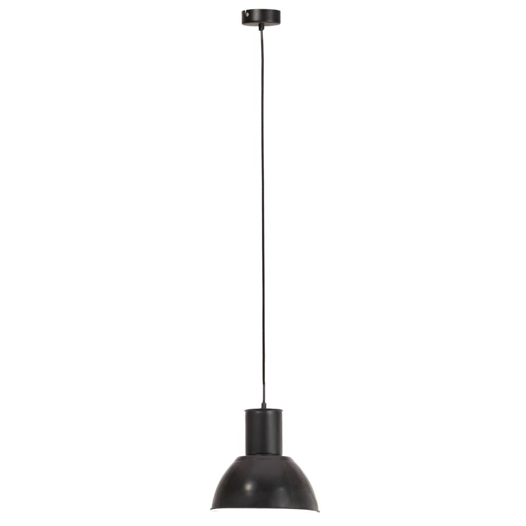 Lampada a Sospensione 25 W Nera Rotonda 28,5 cm E27 - homemem39