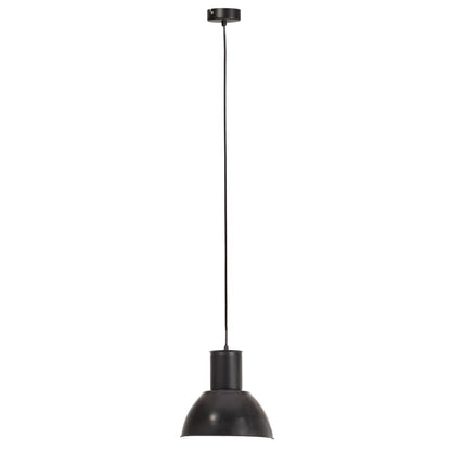 Lampada a Sospensione 25 W Nera Rotonda 28,5 cm E27 - homemem39