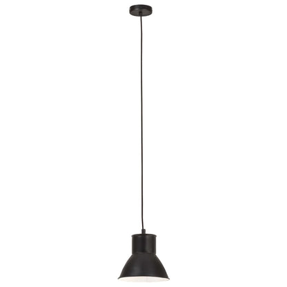 Lampada a Sospensione 25 W Nera Rotonda 17 cm E27 - homemem39