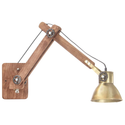 Lampada da Parete Stile Industriale Ottone Rotonda E27