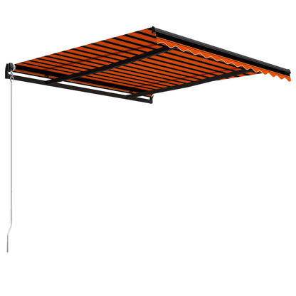 Tenda da Sole Retrattile Manuale 300x250 cm Arancione e Marrone