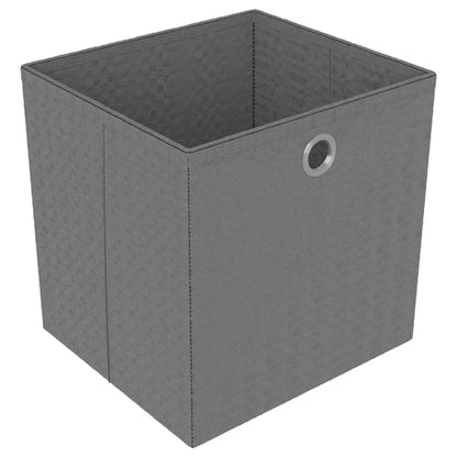 Mobile con 6 Scatole a Cubo Nero 103x30x72,5 cm in Tessuto - homemem39