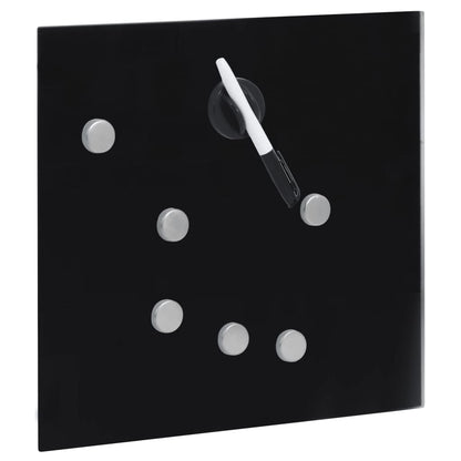 Cassetta Portachiavi con Lavagna Magnetica Nera 35x35x4 cm - homemem39