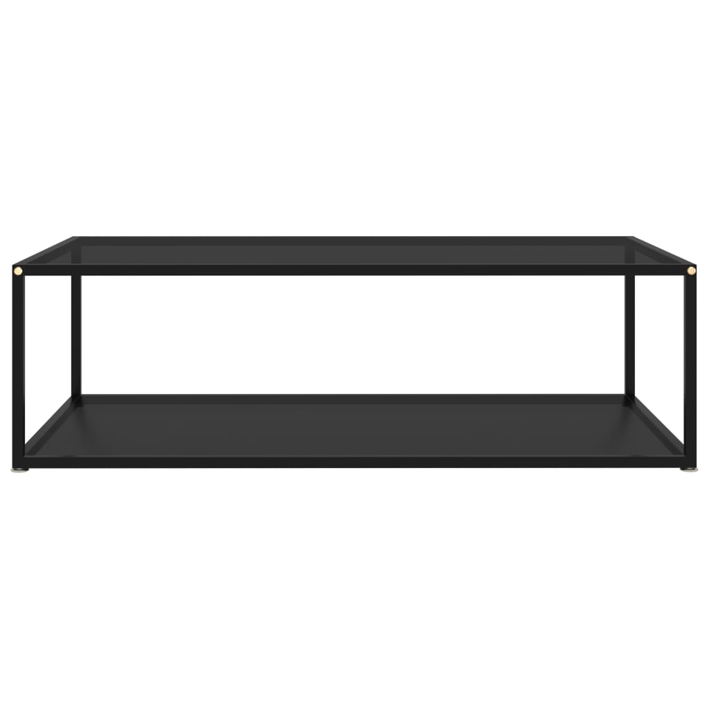 322903 vidaXL Coffee Table Black 120x60x35 cm Tempered Glass - homemem39