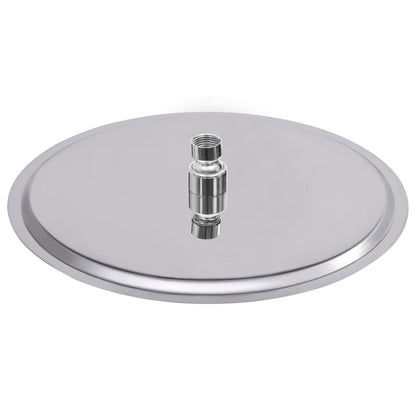 Testa Doccia a Pioggia in Acciaio Inox 304 30 cm Rotonda - homemem39