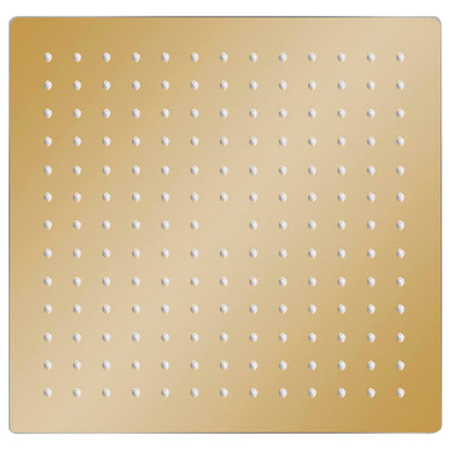 Testa Doccia a Pioggia in Acciaio Inox 25x25 cm Quadrata Oro - homemem39