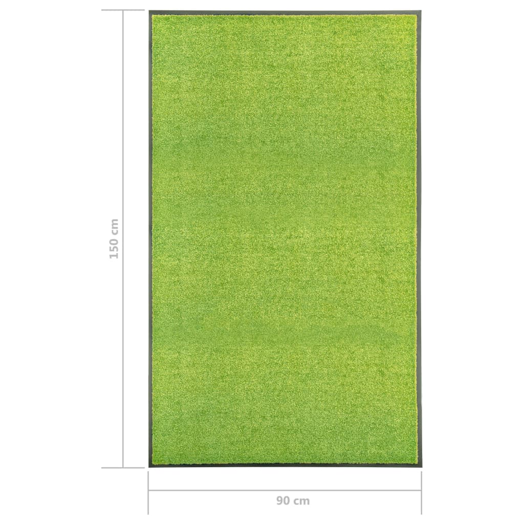 Zerbino Lavabile Verde 90x150 cm - homemem39