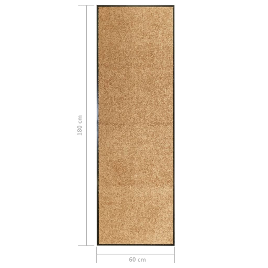 Zerbino Lavabile Crema 60x180 cm - homemem39