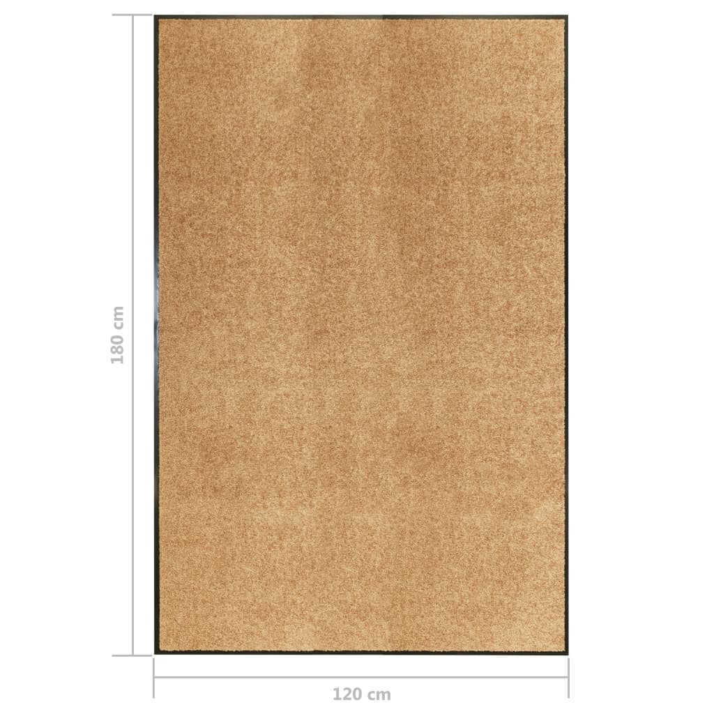 Zerbino Lavabile Crema 120x180 cm - homemem39