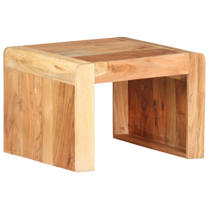 Tavolino Laterale 40x40x30 cm in Legno Massello di Acacia - homemem39