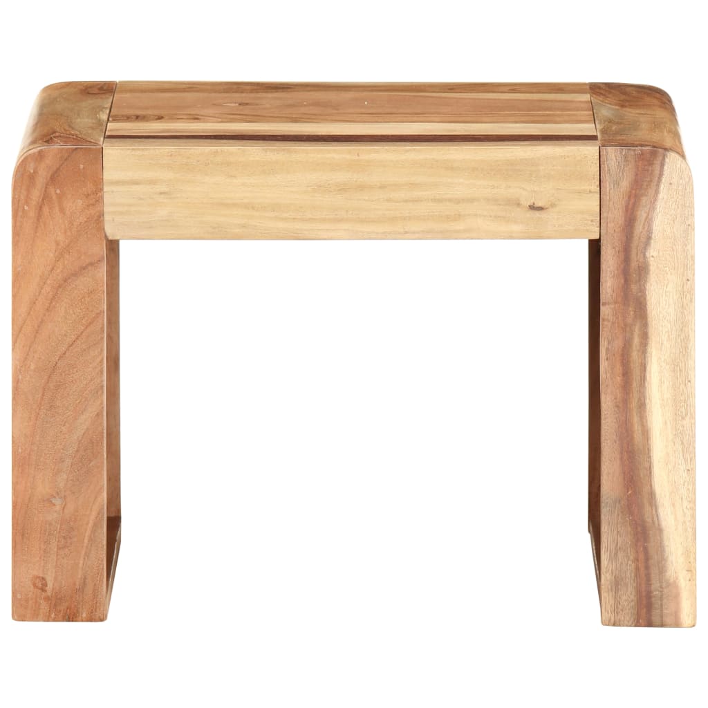 Tavolino Laterale 40x40x30 cm in Legno Massello di Acacia - homemem39