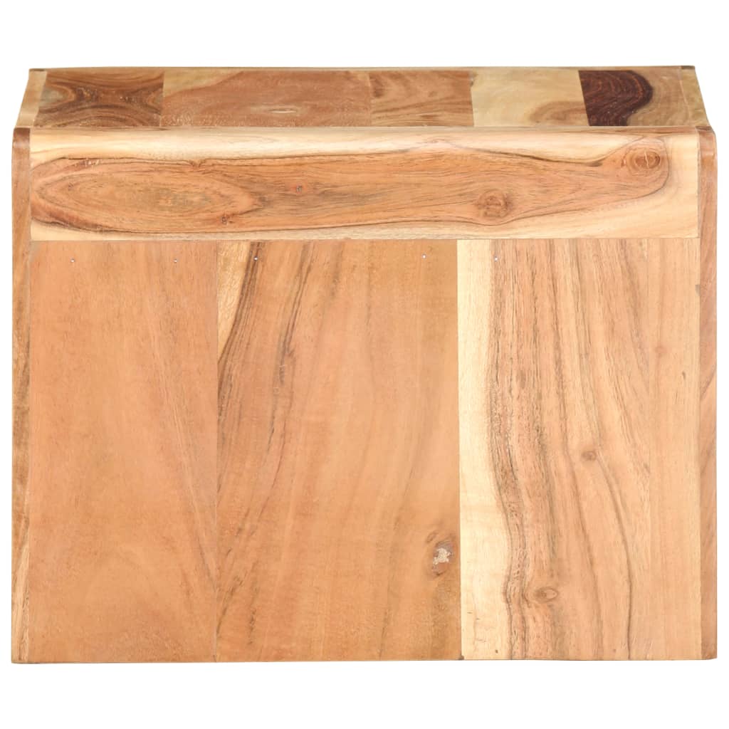 Tavolino Laterale 40x40x30 cm in Legno Massello di Acacia - homemem39