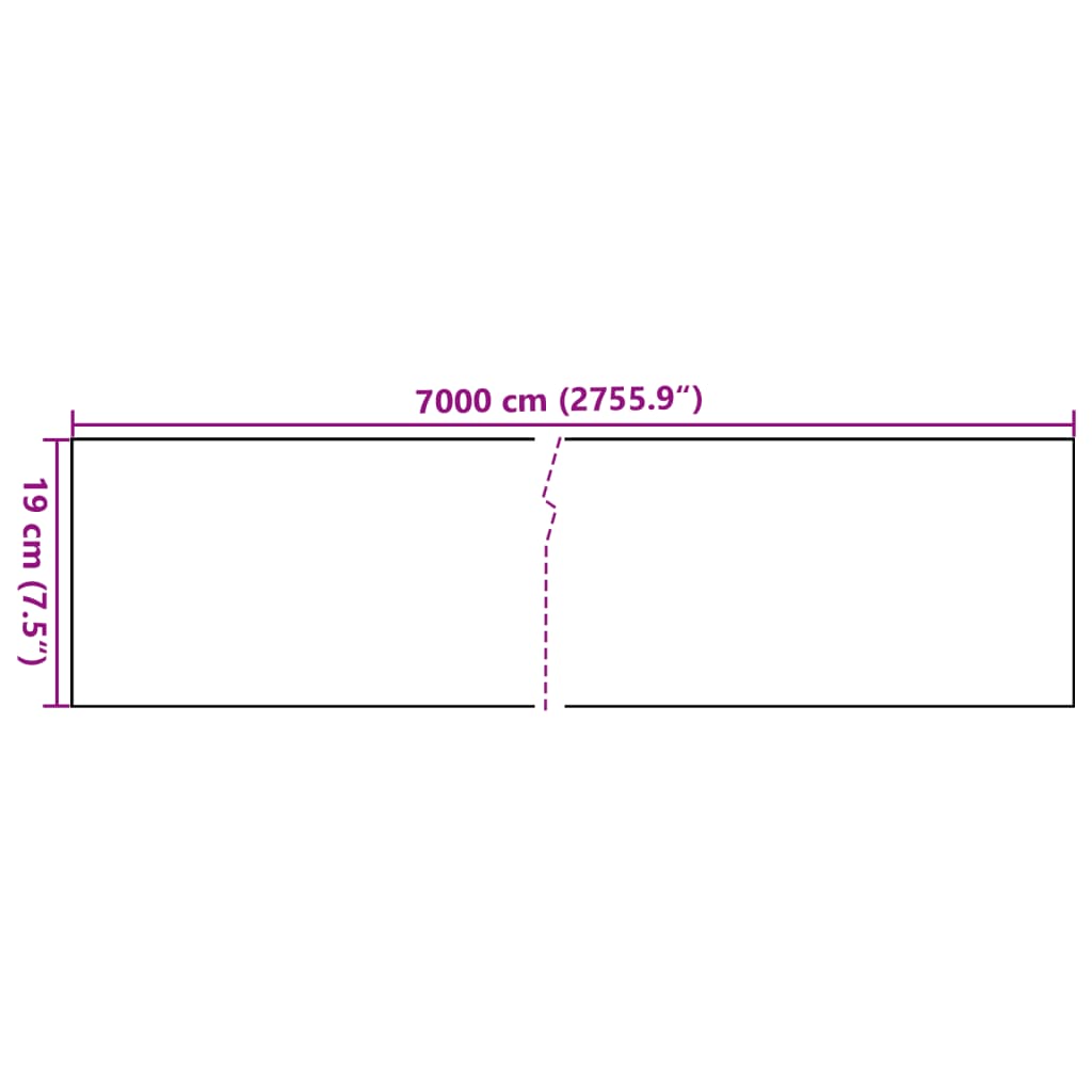 Recinzione Frangivento da Giardino PVC 70x0,19 m Crema - homemem39