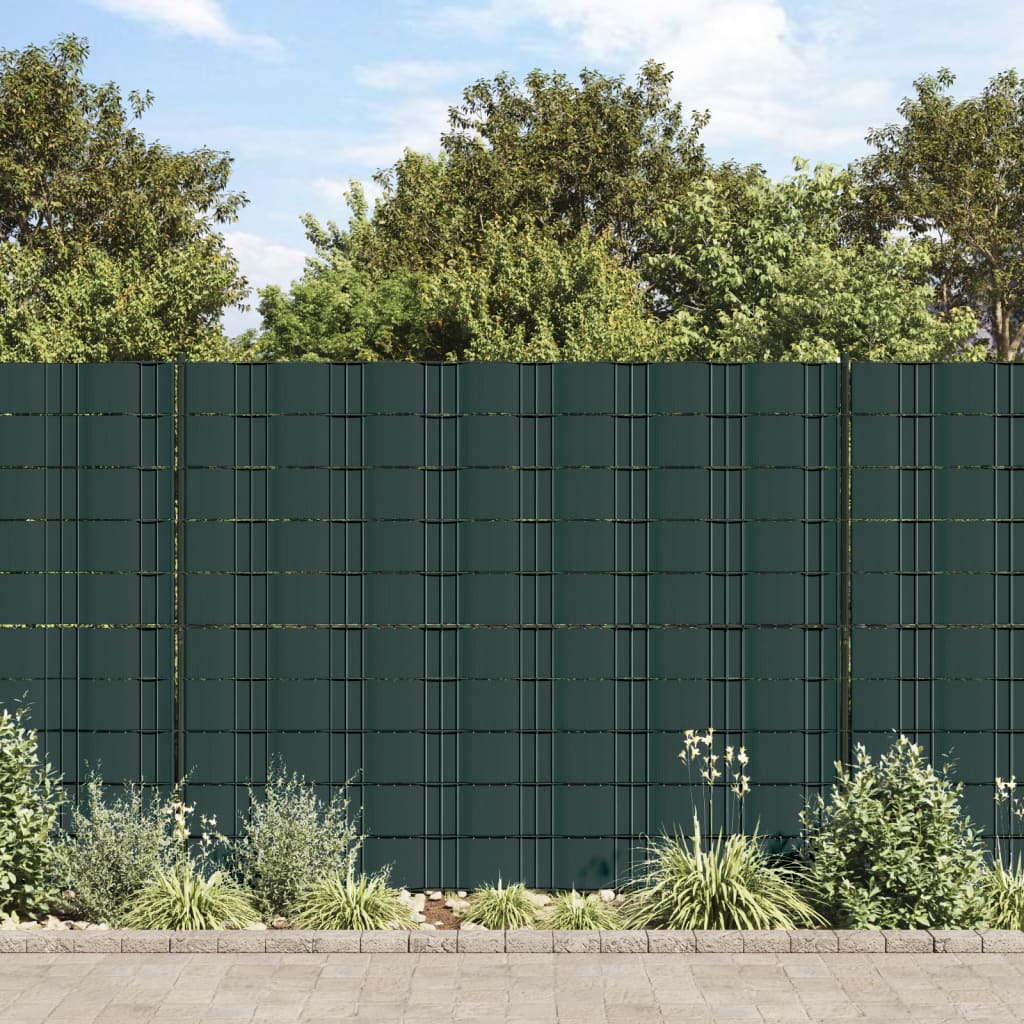 Recinzione Frangivento 4 pz in PVC 35x0,19m Verde Opaco - homemem39