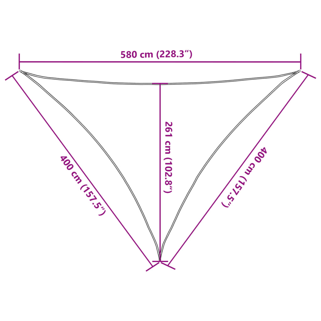 Vela Parasole 160 g/m² Antracite 4x4x5,8 m in HDPE - homemem39