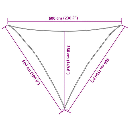 Vela Parasole 160 g/m² Antracite 5x5x6 m in HDPE - homemem39