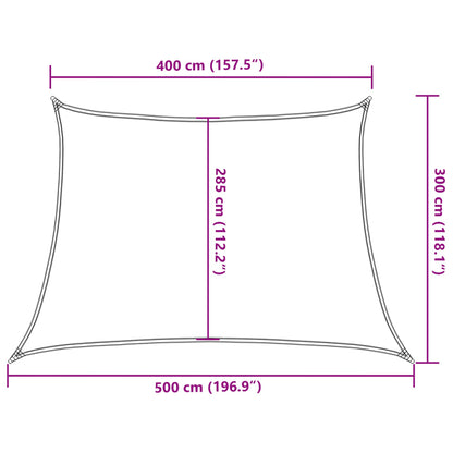 Vela Parasole 160 g/m² Antracite 4/5x3 m in HDPE - homemem39