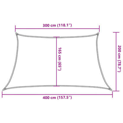 Vela Parasole 160 g/m² Crema 3/4x2 m in HDPE - homemem39