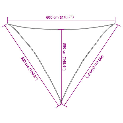 Vela Parasole 160 g/m² Bianca 5x5x6 m in HDPE - homemem39