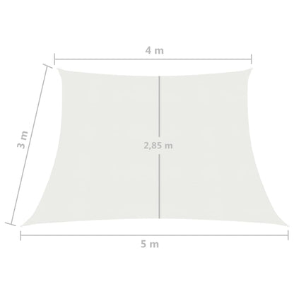 Vela Parasole 160 g/m² Bianca 4/5x3 m in HDPE - homemem39