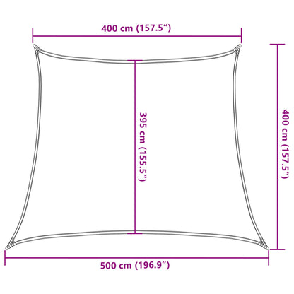 Vela Parasole 160 g/m² Bianca 4/5x4 m in HDPE - homemem39