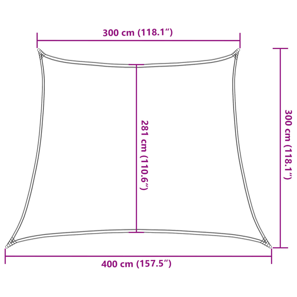 Vela Parasole 160 g/m² Verde Chiaro 3/4x3 m in HDPE - homemem39