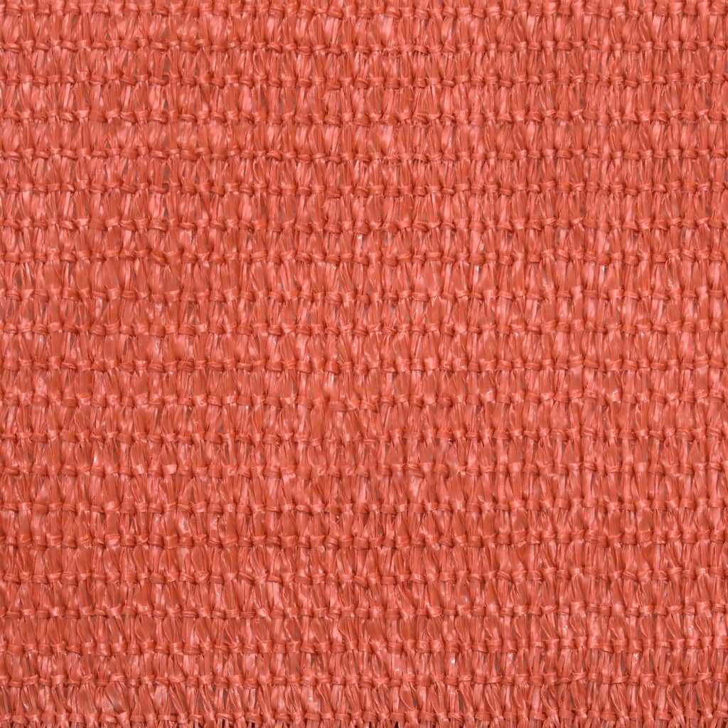 Vela Parasole 160 g/m² Quadrata Terracotta 3,6x3,6 m in HDPE