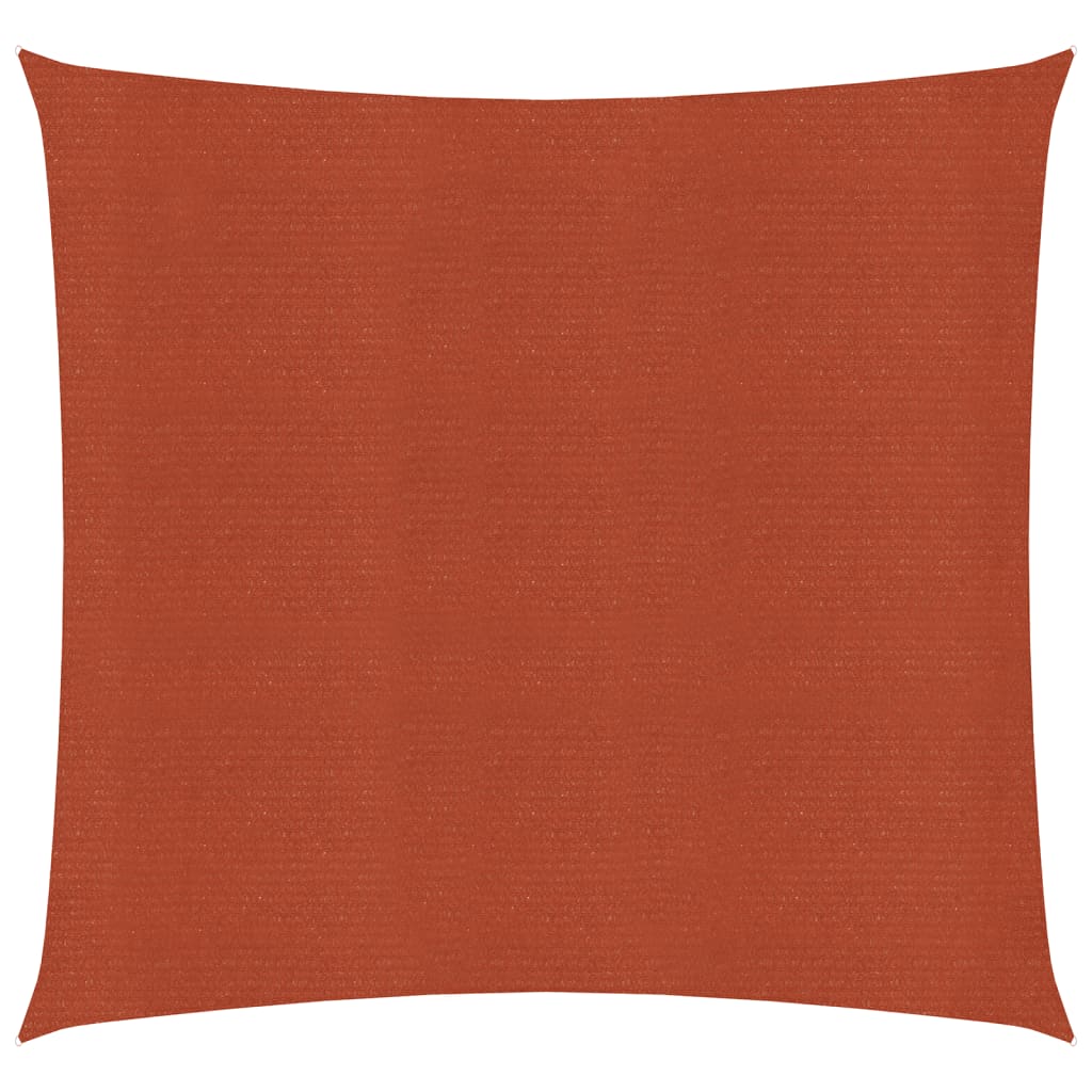 Vela Parasole 160 g/m² Quadrata Terracotta 4,5x4,5 m in HDPE - homemem39