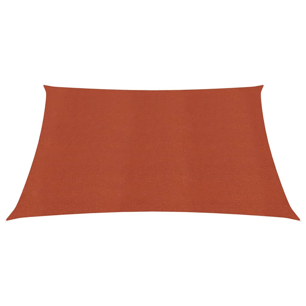 Vela Parasole 160 g/m² Quadrata Terracotta 4,5x4,5 m in HDPE - homemem39