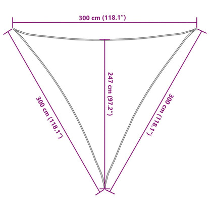 Vela Parasole 160 g/m² Grigio Talpa 3x3x3 m in HDPE - homemem39