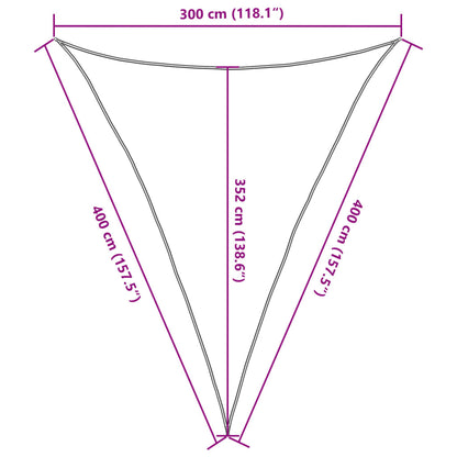 Vela Parasole 160 g/m² Grigio Talpa 3x4x4 m in HDPE - homemem39