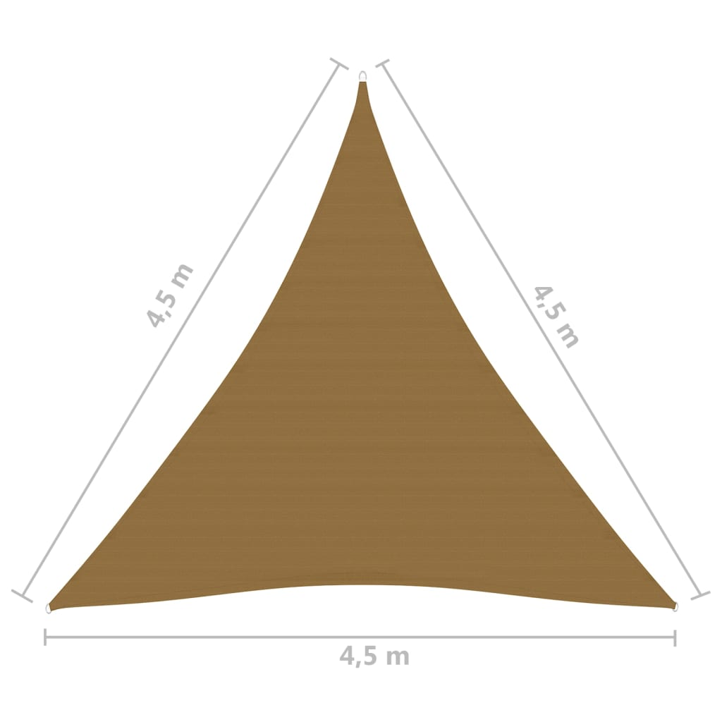 Vela Parasole 160 g/m² Grigio Talpa 4,5x4,5x4,5 m in HDPE - homemem39