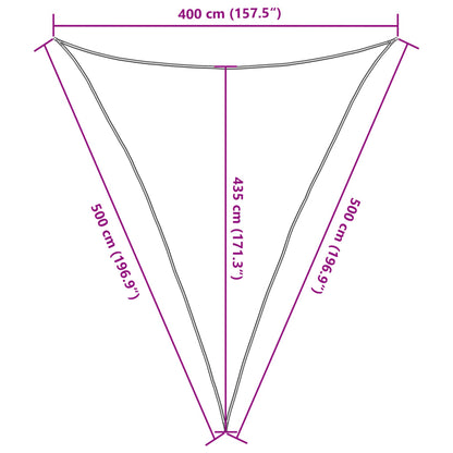 Vela Parasole 160 g/m² Grigio Talpa 4x5x5 m in HDPE