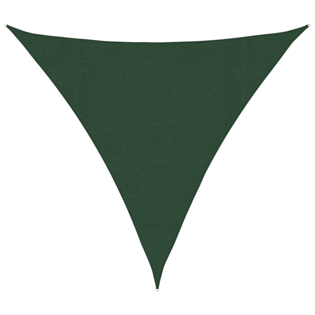 Vela Parasole 160 g/m² Verde Scuro 4x4x4 m in HDPE - homemem39