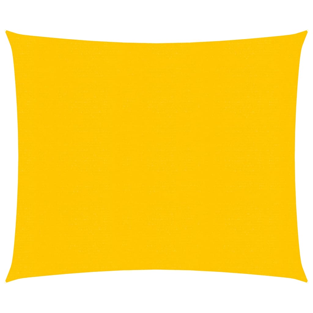 Vela Parasole 160 g/m² Quadrata Giallo 4x4 m in HDPE - homemem39