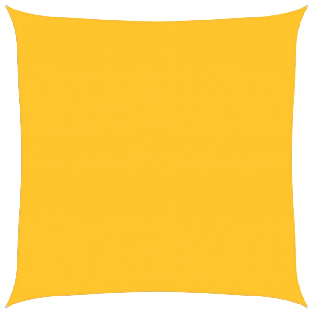 Vela Parasole 160 g/m² Quadrata Giallo 6x6 m in HDPE - homemem39