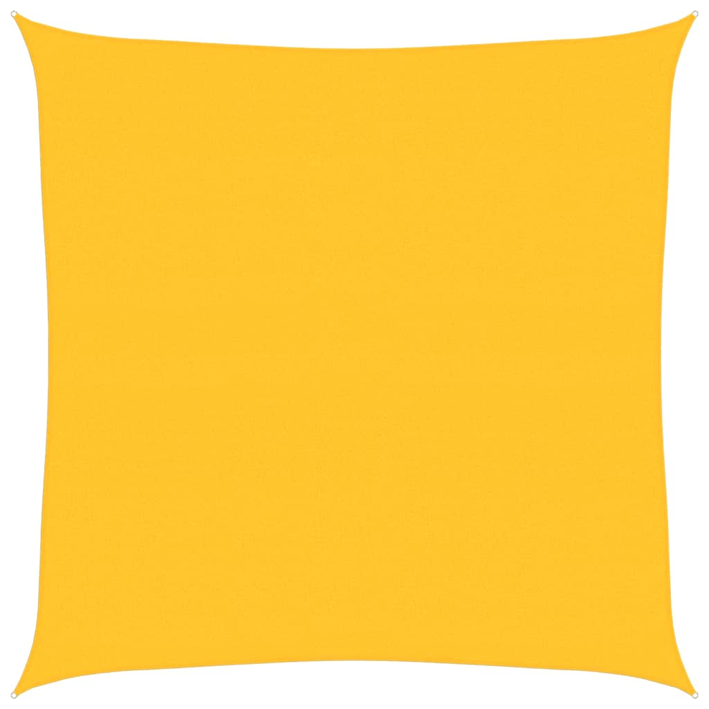 Vela Parasole 160 g/m² Quadrata Giallo 7x7 m in HDPE - homemem39