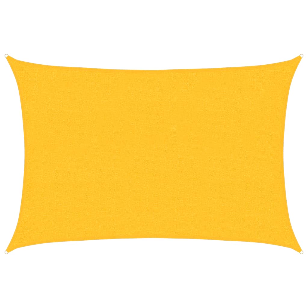 Vela Parasole 160 g/m² Rettangolare Giallo 2x2,5 m in HDPE - homemem39