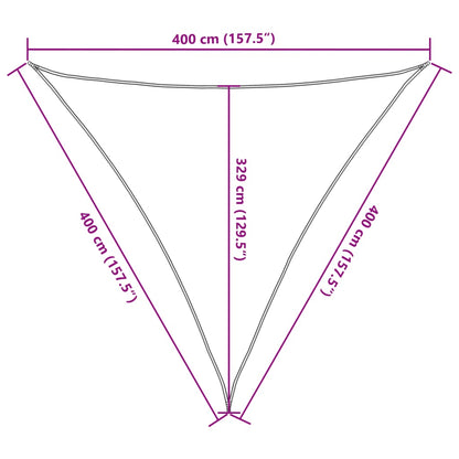 Vela Parasole 160 g/m² Rossa 4x4x4 m in HDPE - homemem39