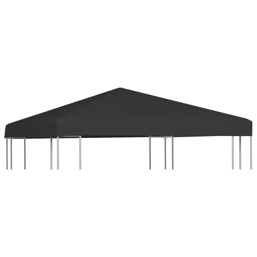 Copertura Superiore per Gazebo 270 g/m² 3x3 m Nera - homemem39