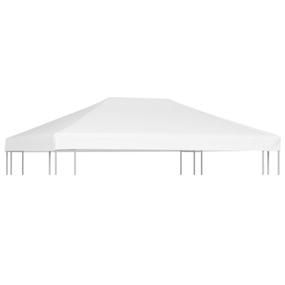 Copertura Superiore per Gazebo 270 g/m² 4x3 m Bianca - homemem39